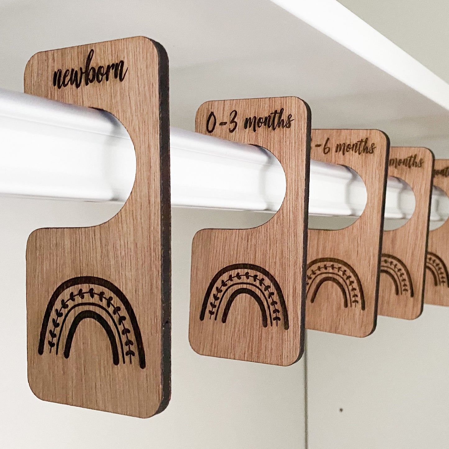 Wooden Baby Clothing Dividers - Rainbow