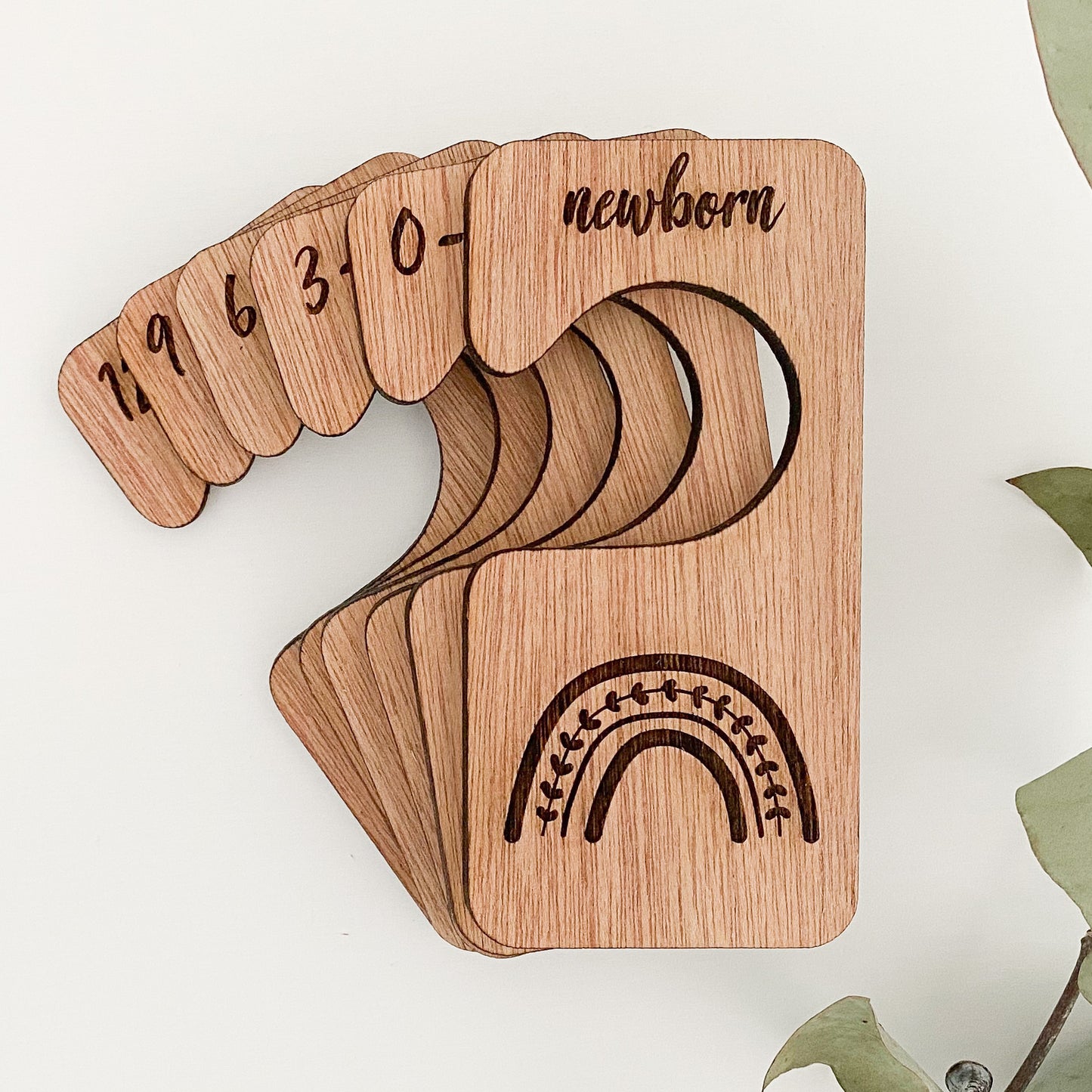 Wooden Baby Clothing Dividers - Rainbow