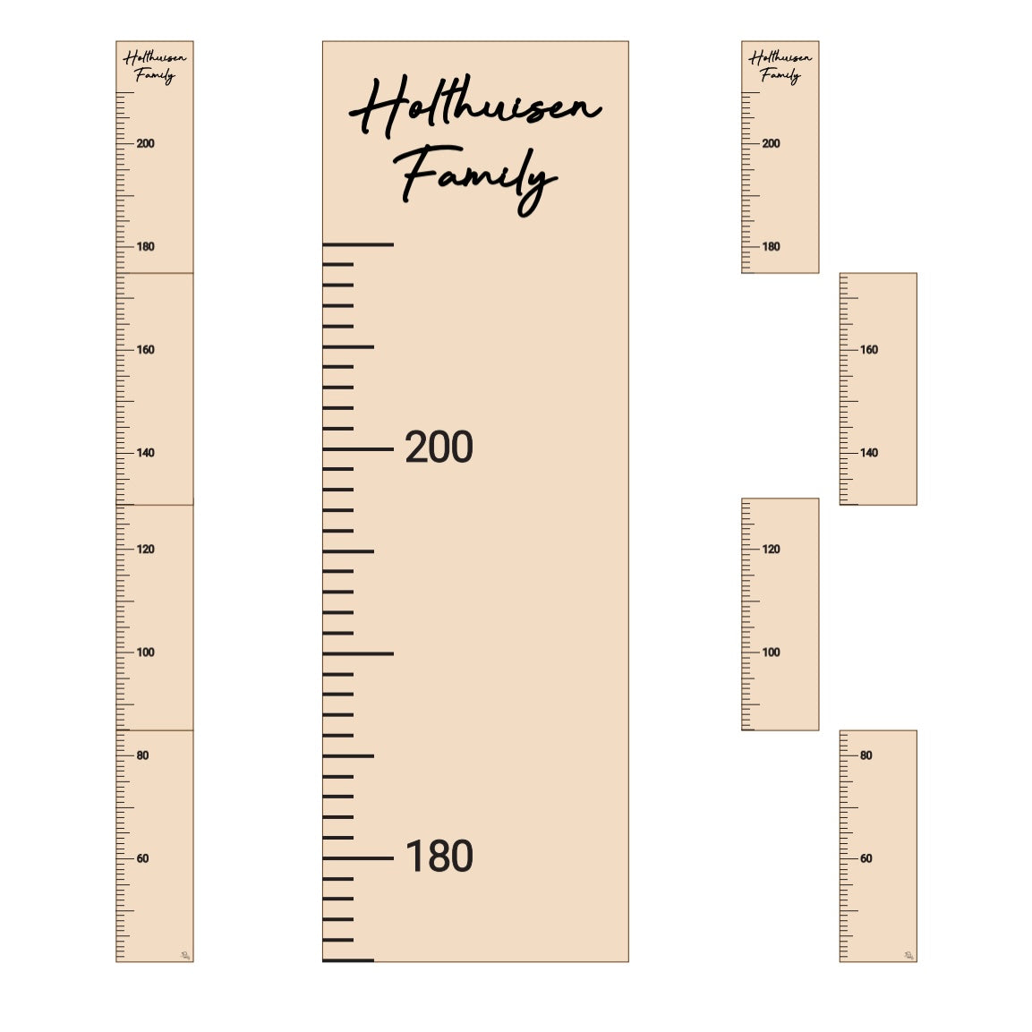 Wooden Height Ruler