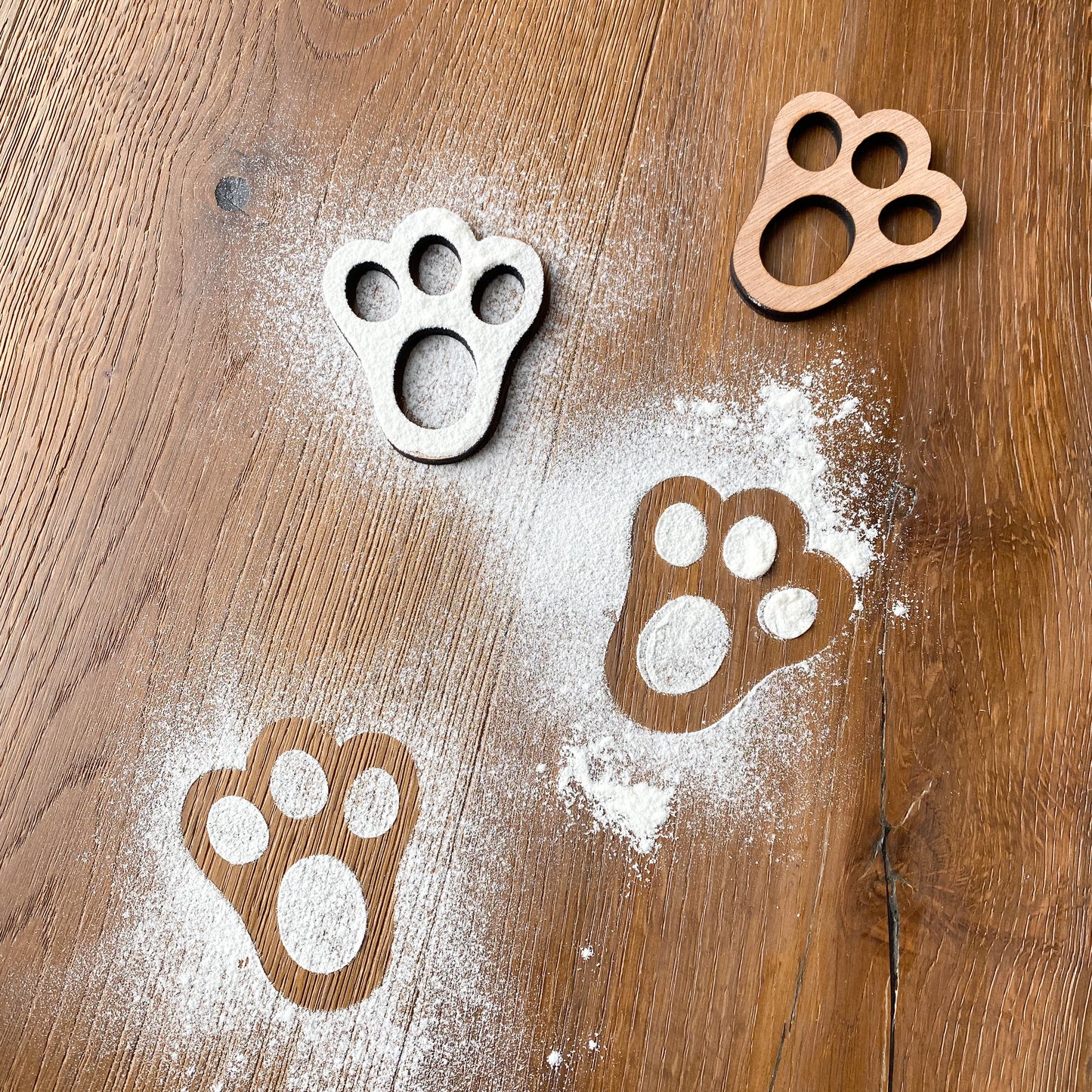 Easter Bunny Paw Print Stencils